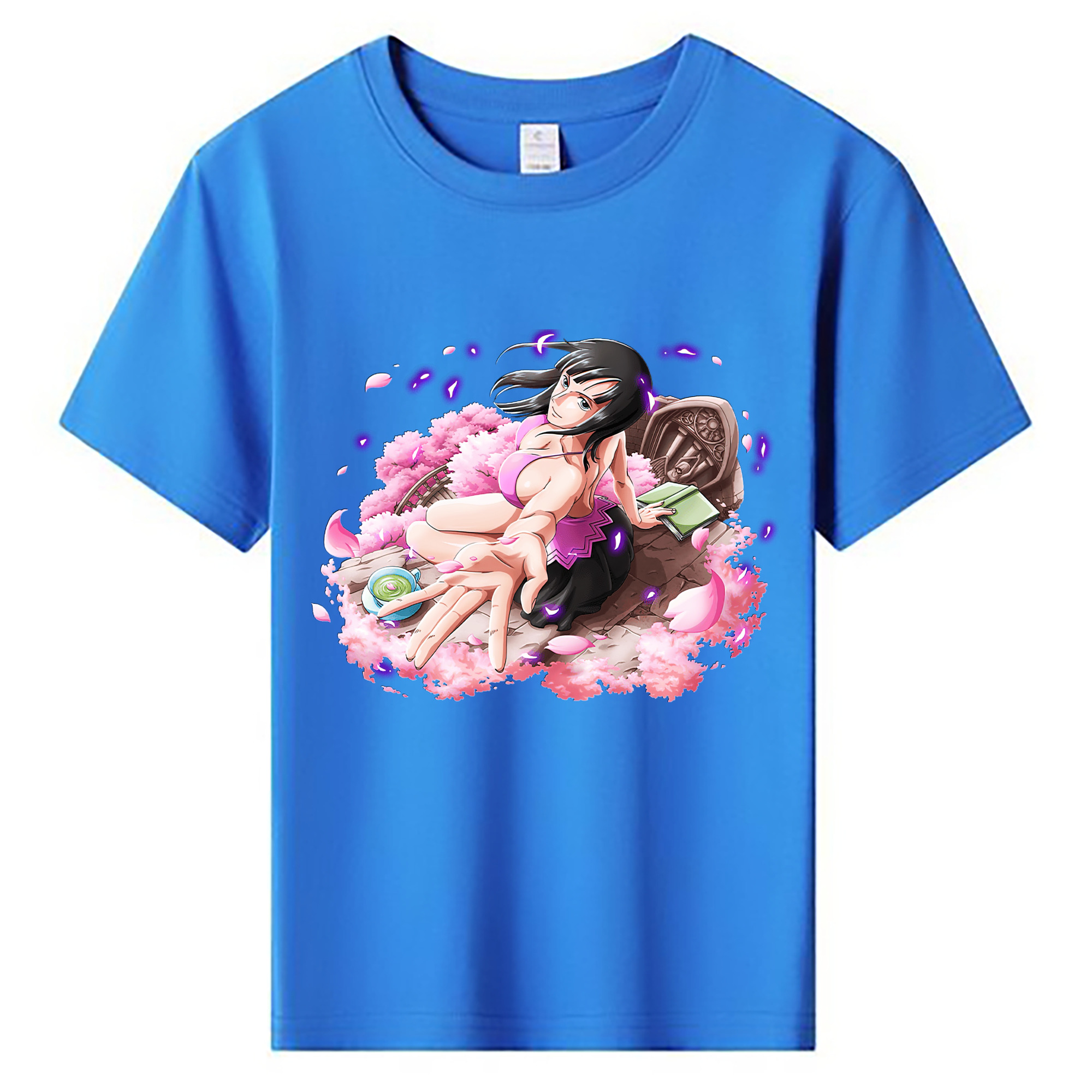 （画像用） ワンピース ニコ・ロビン ONE PIECE Nico Robin 綿100％キッズTシャツ（フロントプリント）